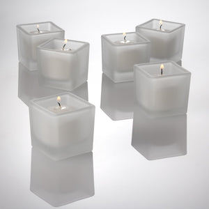 eastland square votive candle holder frosted set of 144