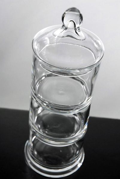 3 tier stacking apothecary jars 12 5 in