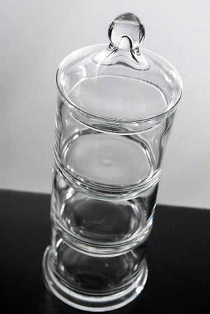 3 Tier Stacking Apothecary Jars 12.5 in.