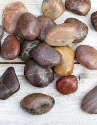 Vase Filler, 2 lbs., Polished River Rocks