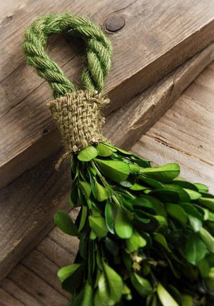 Natural Preserved Boxwood Garland 45in