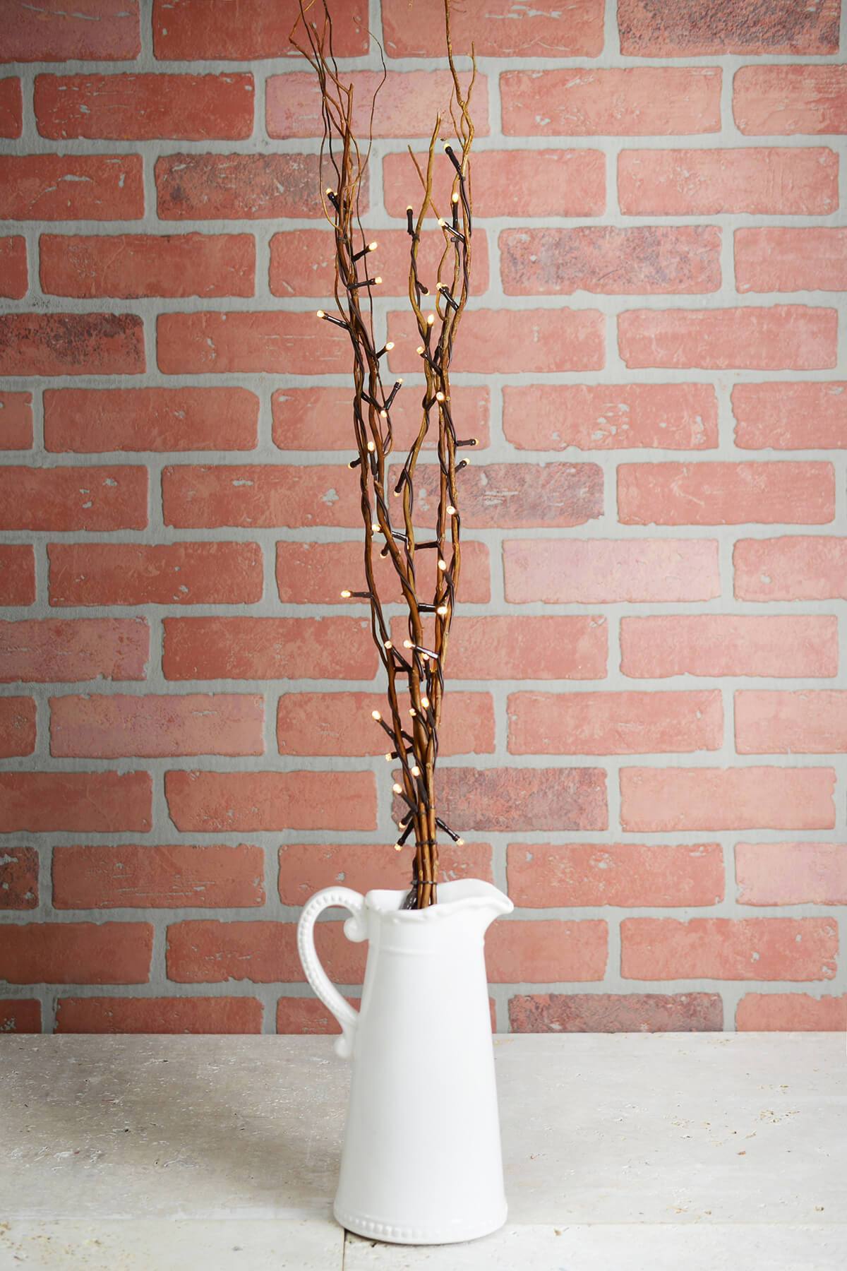 5 battery operated natural willow lighted branches warm white 39 tall