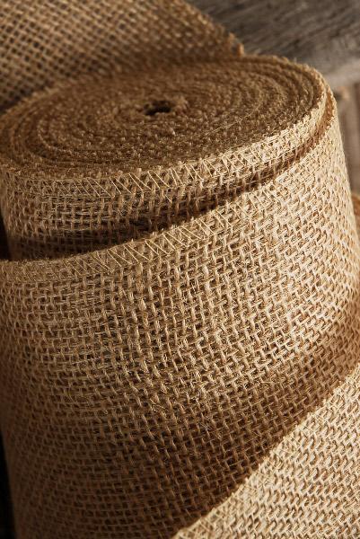 burlap ribbon natural 6 x 10 yards