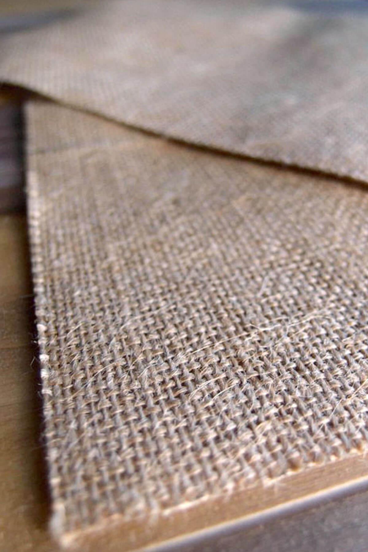 Pack of 6 Burlap Laminated Craft Sheets 8.5x11