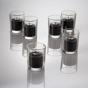 richland votive candles unscented black 10 hour set of 144