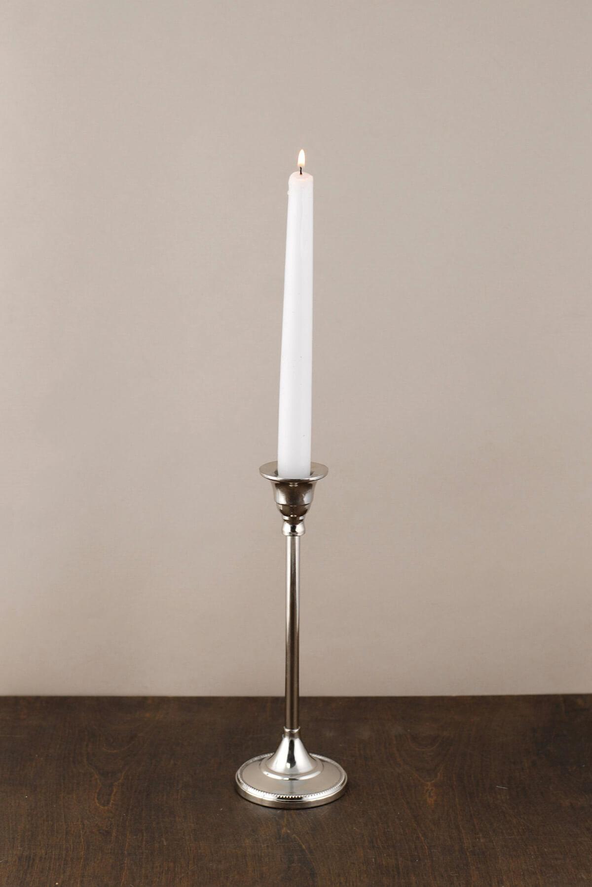 candlestick silver 9in
