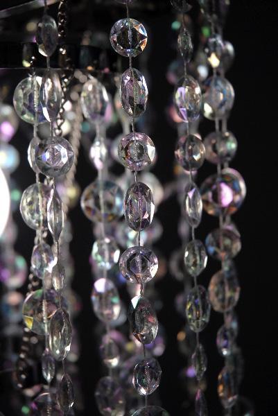 crystal decorative 3 tier chandelier 34in plug in