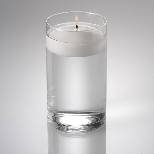 eastland cylinder floating candle holder 3 25 x6 set of 12