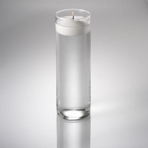 eastland cylinder floating candle holder 3 25 x10 5 set of 12