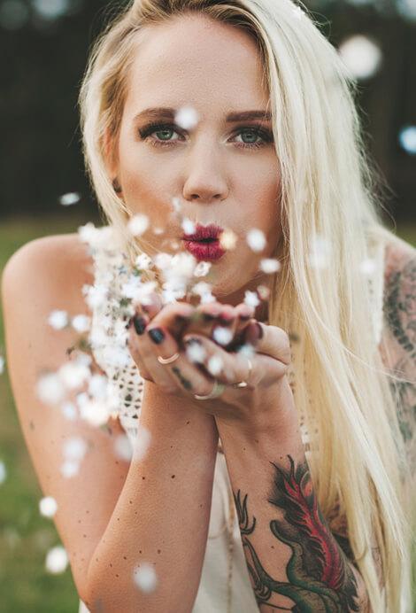 Eco Friendly Wedding Confetti White 4 QUARTS