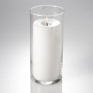 Richland Pillar Candle 6" & Eastland Cylinder Holder 7.5" inch Set of 12
