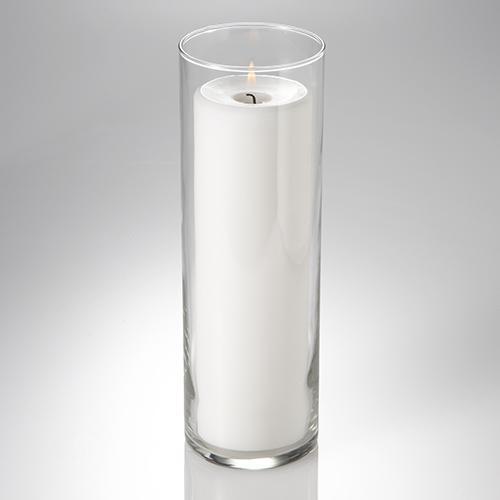 Richland Pillar Candle 9" & Eastland Cylinder Holder 10.5 inch Set of 12
