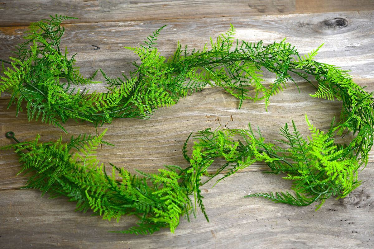 6 ft artifical asparagus fern garland