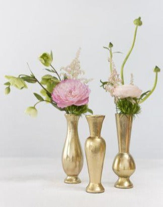 Richland Henna Budvase 2" x 6" Set of 3