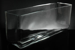 Long Glass Rectangle Vase  11.5" x 3.5"