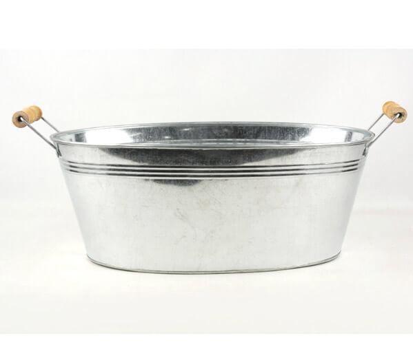 Galvanized Tub Oval 15 Inch