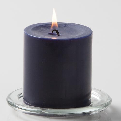 Richland Pillar Candles 3"x3" Navy Blue Set of 48
