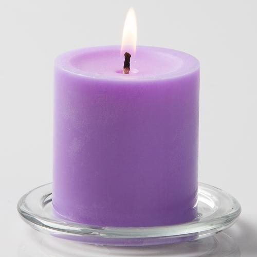 Richland Pillar Candles 3"x3" Lavender Set of 48