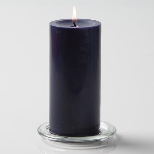Richland Pillar Candles 3"x6" Navy Blue Set of 6