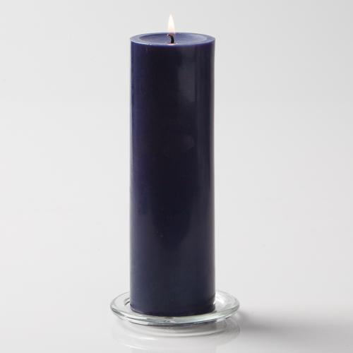 Richland Pillar Candles 3"x9" Navy Blue Set of 24