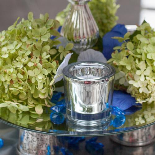 Eastland Chunky Votive Holder Mirrored Set of 12