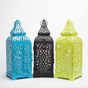 richland black moroccan temple metal lantern