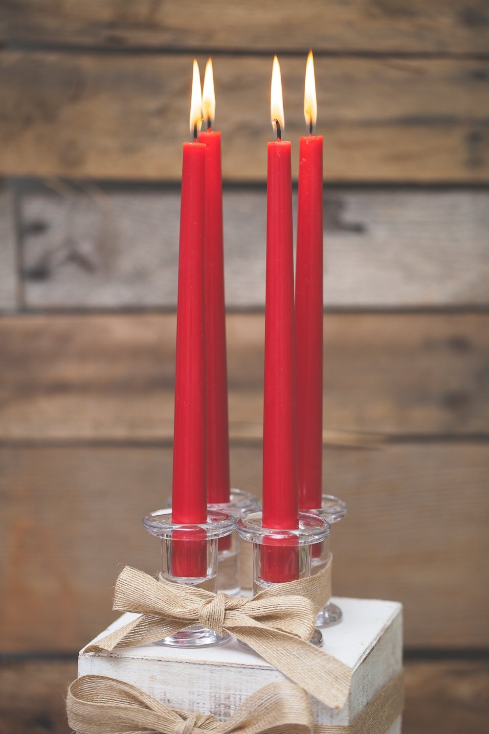 richland simple glass taper candle holder set of 72