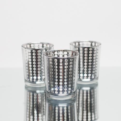 richland silver dotted glass holder small 72