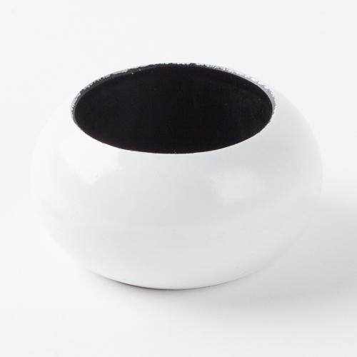 Richland Napkin Ring 2.3" White Set of 4