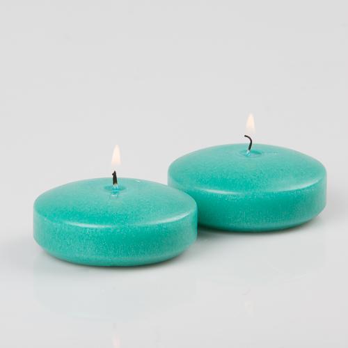 Richland Floating Candles 3" Aqua Green Set of 12