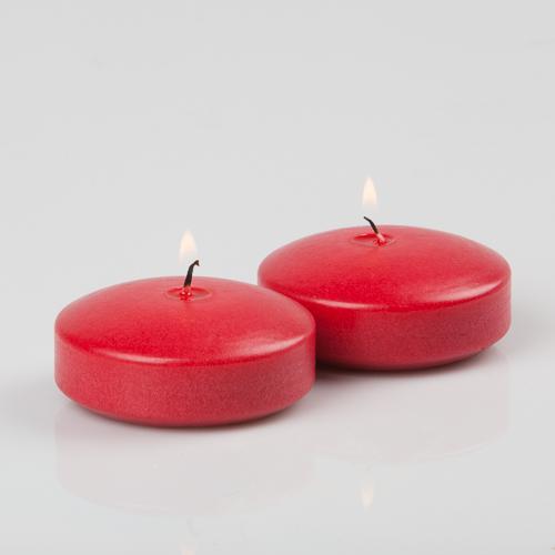 richland floating candles 3 red set of 72