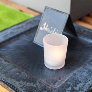 Eastland Grande Votive Candle Holder Frosted Set of 12