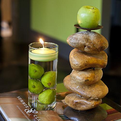 richland floating candles 3 green set of 24