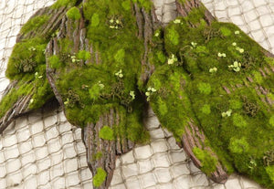 Foam Moss Tree Bark  14 X 6.5in