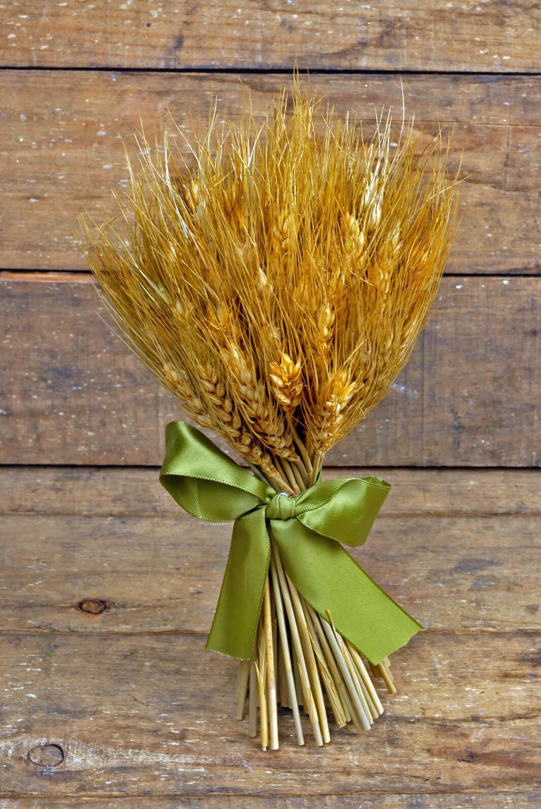 Natural Preserved Wheat Bouquet 9.5in