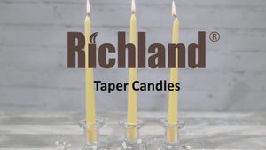 Richland Taper Candles 10" White Set of 10