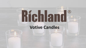 Richland Votive Candles Unscented White 10 Hour Set of 144