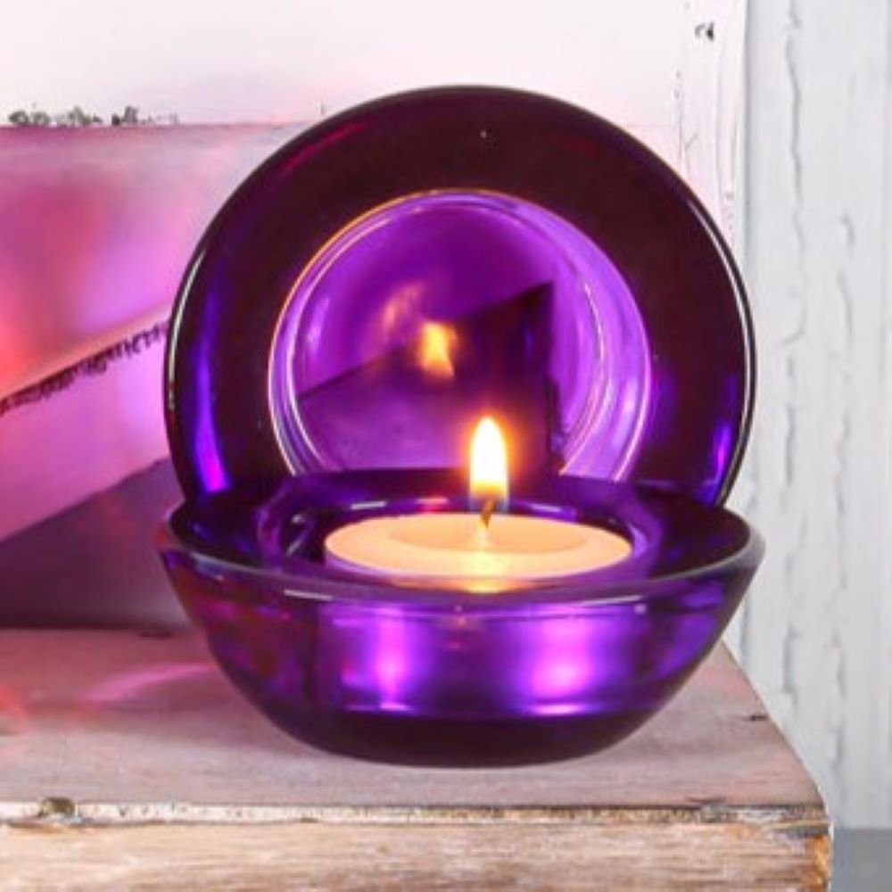 Eastland Chunky Tealight Candle Holder Purple Set of 96