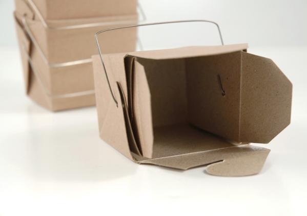 12 tiny kraft paper take out boxes 2 5in 16 oz