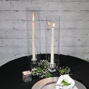 Richland Square Glass Taper Candle Holder 3" Set of 48