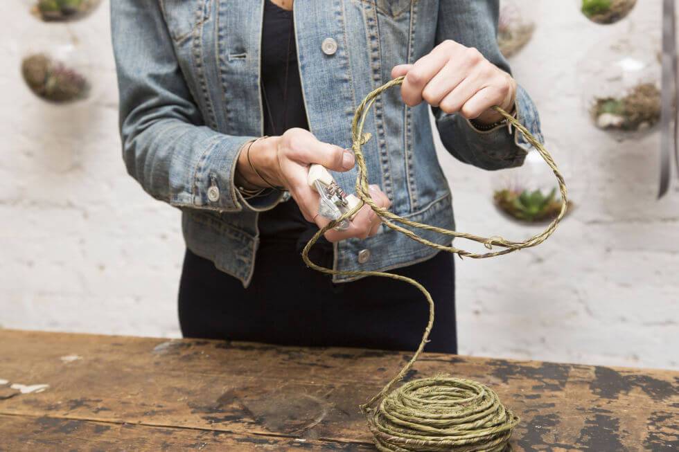 vine wrapped rustic wire 40ft