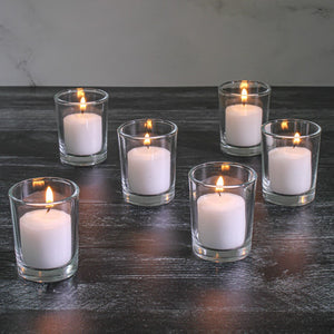 Richland Votive Candles & Eastland Clear Votive Holders Set of 12
